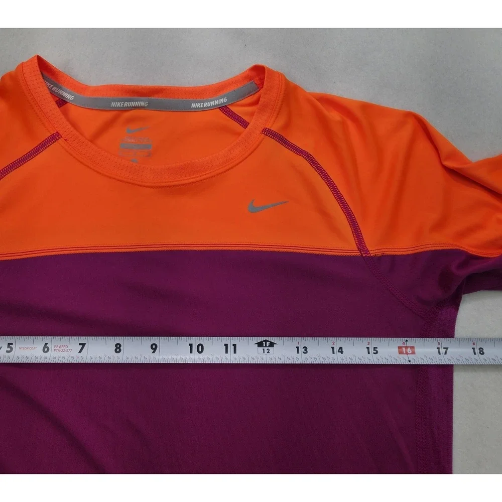 Nike Miler Dri-FIT‎ Running Shirt Womens M LIMITED USE Long Sleeve Reflective